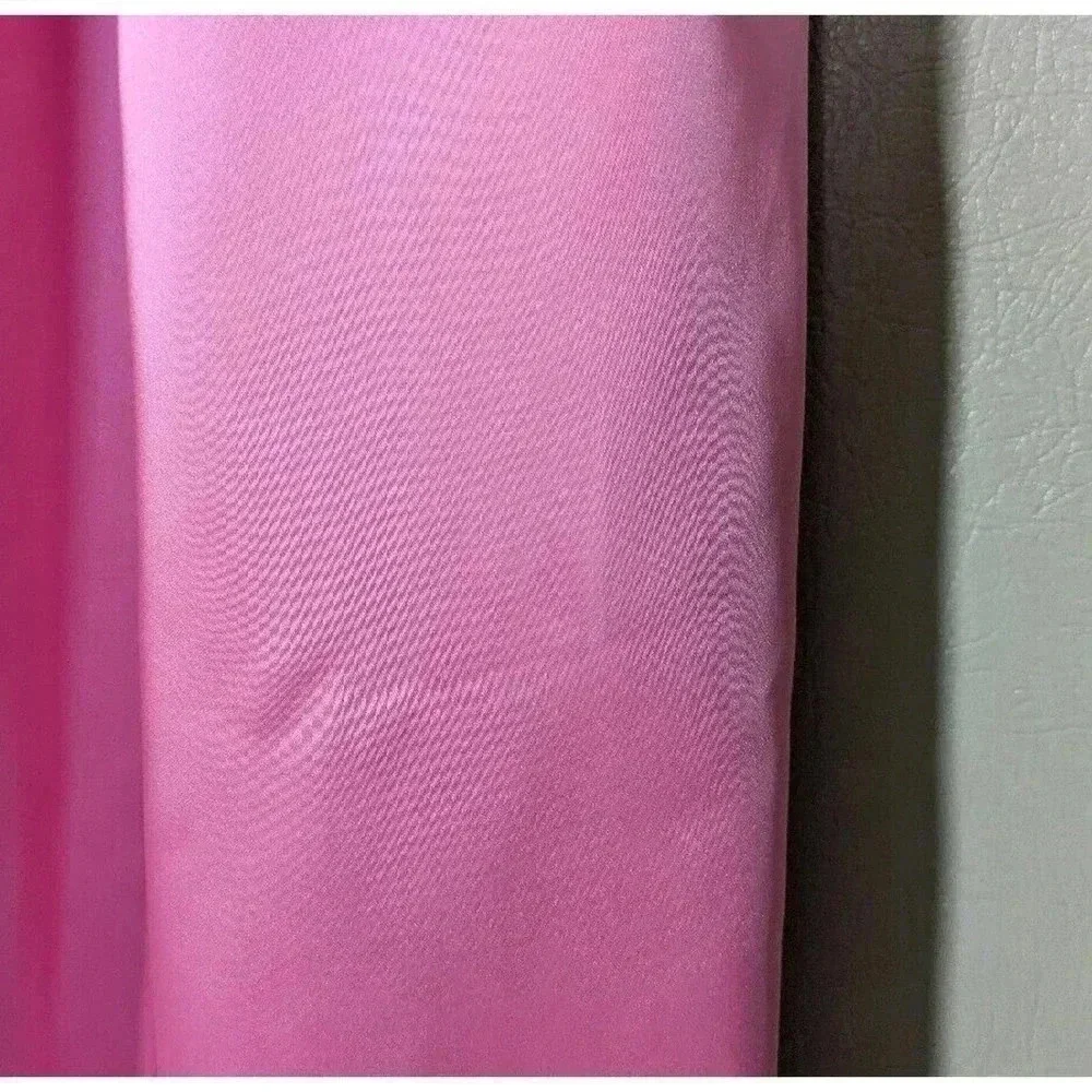 Vintage 1960s Pink Floor Length Gown Dress Bow Maxi Barbie Retro Bridesmaid 60s - Picture 8 of 16